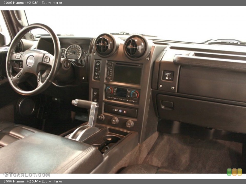 Ebony Interior Dashboard for the 2006 Hummer H2 SUV #68466385