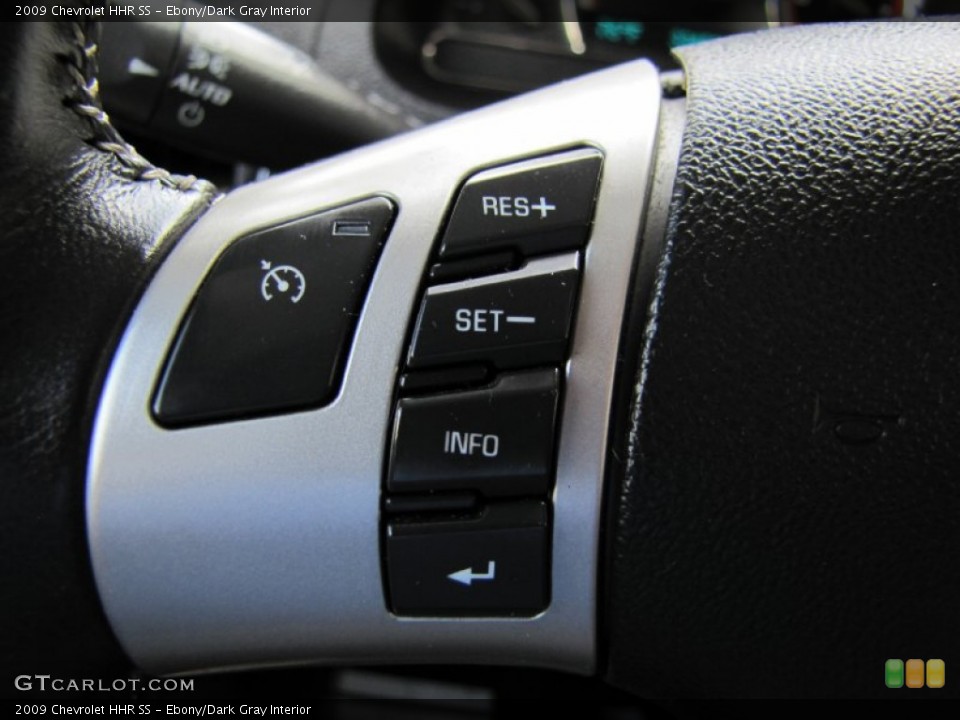 Ebony/Dark Gray Interior Controls for the 2009 Chevrolet HHR SS #68467327