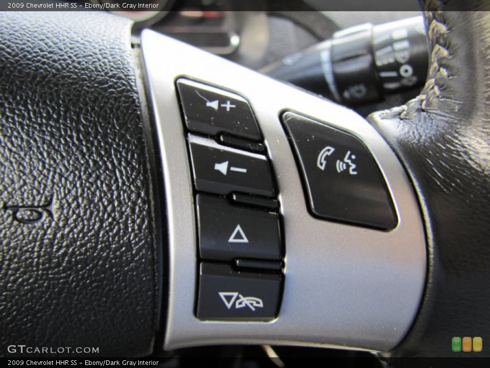Ebony/Dark Gray Interior Controls for the 2009 Chevrolet HHR SS #68467330