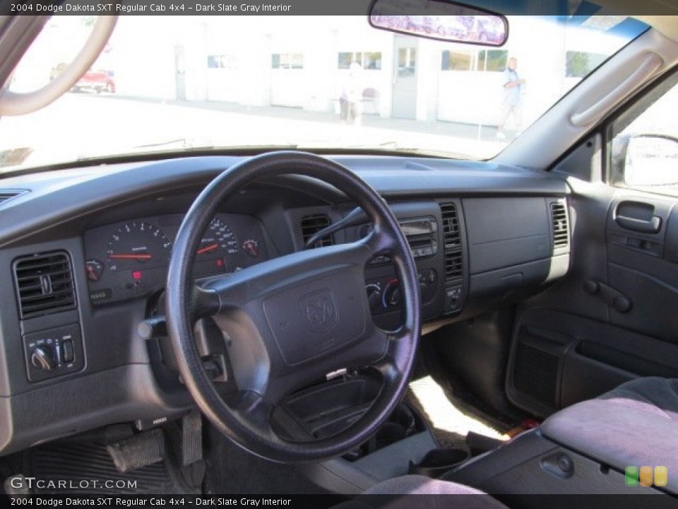 Dark Slate Gray Interior Dashboard for the 2004 Dodge Dakota SXT Regular Cab 4x4 #68471143