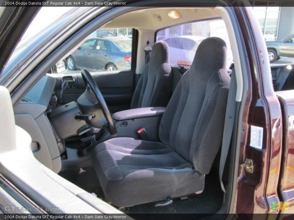 Dark Slate Gray Interior Front Seat for the 2004 Dodge Dakota SXT Regular Cab 4x4 #68471152