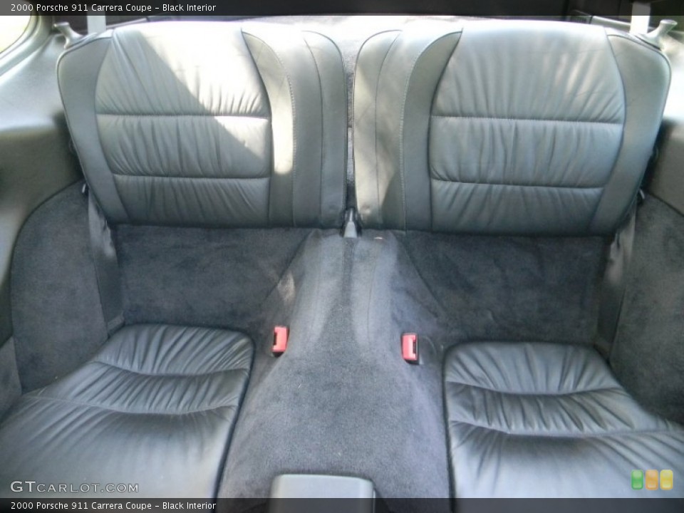 Black Interior Rear Seat for the 2000 Porsche 911 Carrera Coupe #68471821