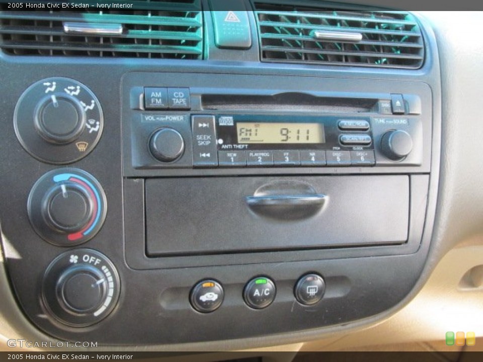 Ivory Interior Audio System for the 2005 Honda Civic EX Sedan #68473118