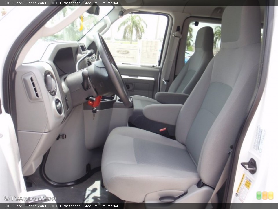 Medium Flint Interior Photo for the 2012 Ford E Series Van E350 XLT Passenger #68474644