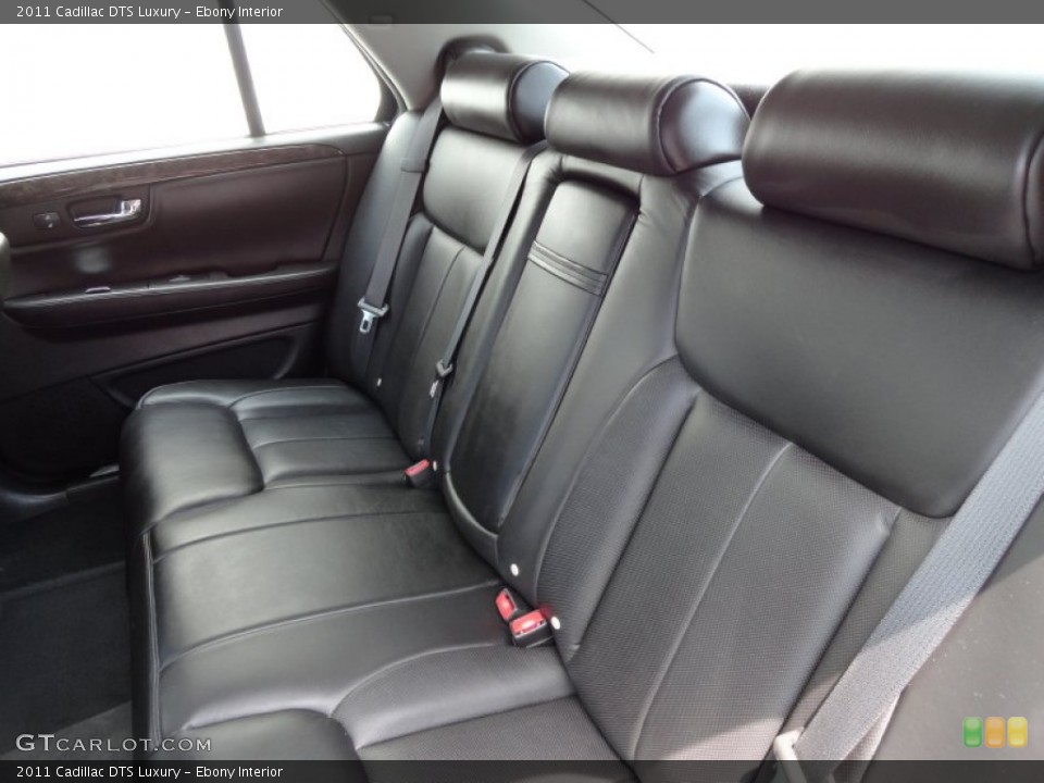 Ebony Interior Rear Seat for the 2011 Cadillac DTS Luxury #68477563