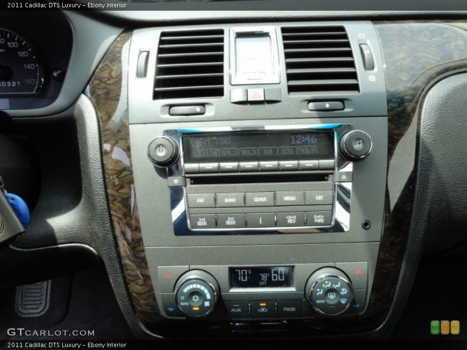 Ebony Interior Controls for the 2011 Cadillac DTS Luxury #68477625
