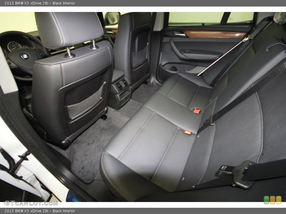 Black Interior Rear Seat for the 2013 BMW X3 xDrive 28i #68477971