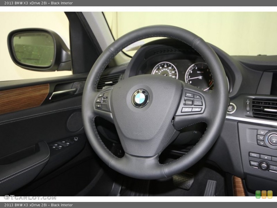 Black Interior Steering Wheel for the 2013 BMW X3 xDrive 28i #68477989