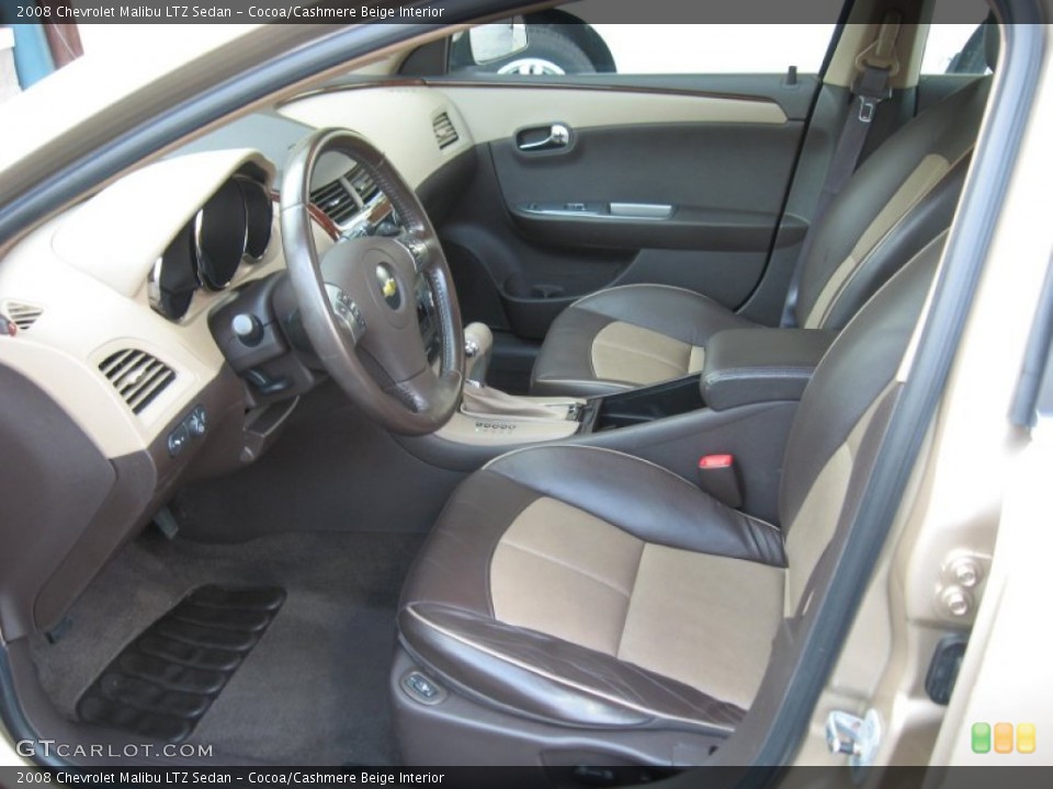 Cocoa/Cashmere Beige Interior Photo for the 2008 Chevrolet Malibu LTZ Sedan #68479300