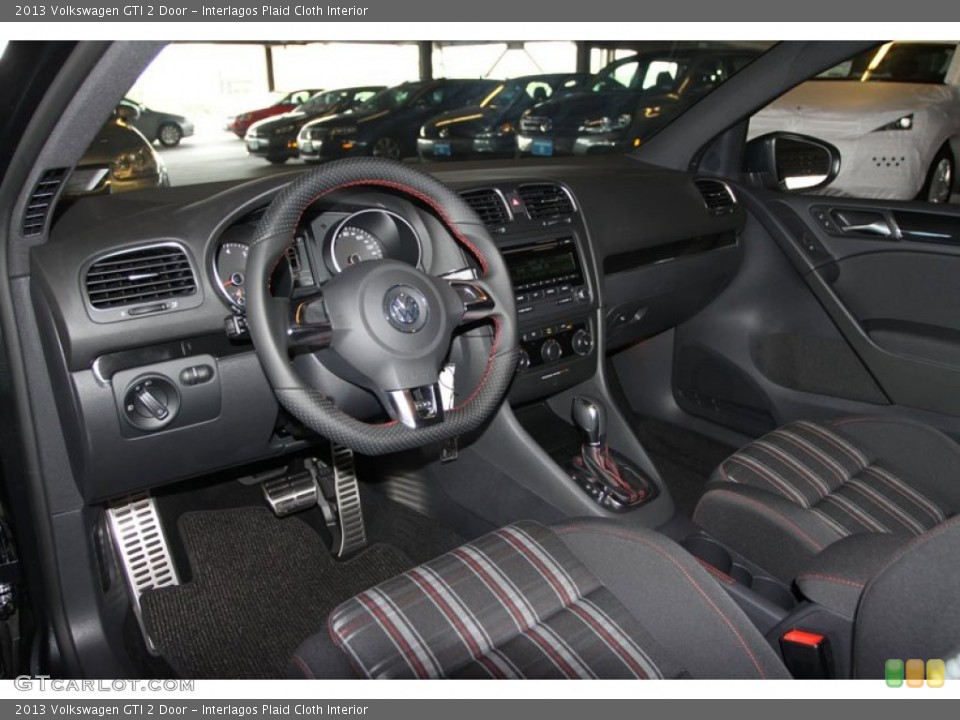 Interlagos Plaid Cloth Interior Prime Interior for the 2013 Volkswagen GTI 2 Door #68479558