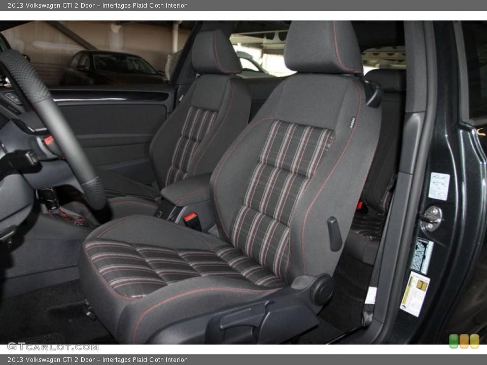Interlagos Plaid Cloth Interior Front Seat for the 2013 Volkswagen GTI 2 Door #68479576