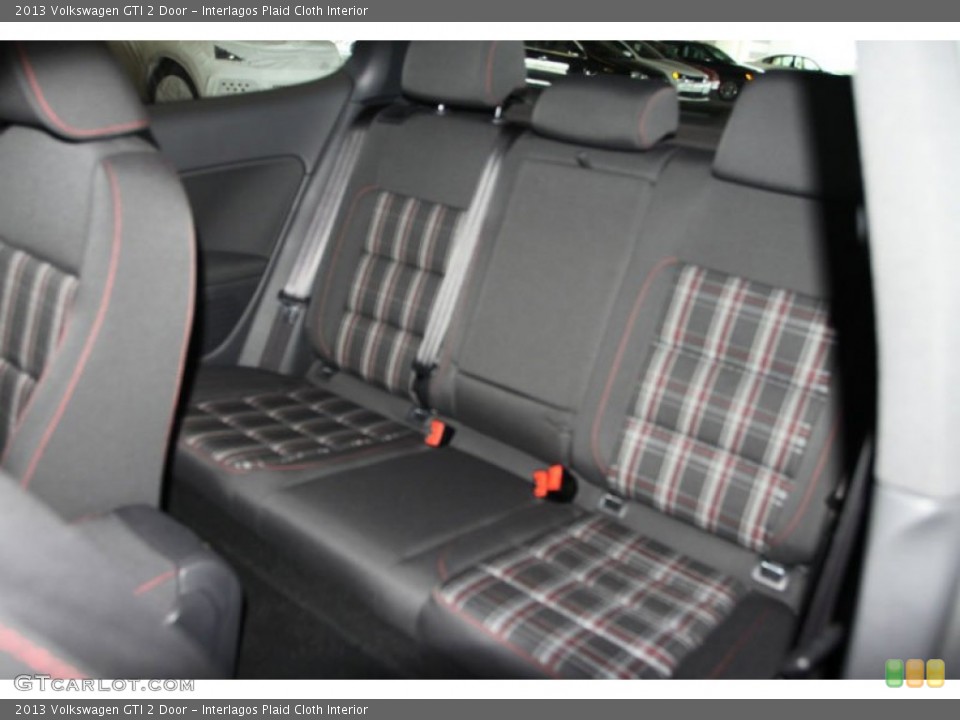 Interlagos Plaid Cloth Interior Rear Seat for the 2013 Volkswagen GTI 2 Door #68479585