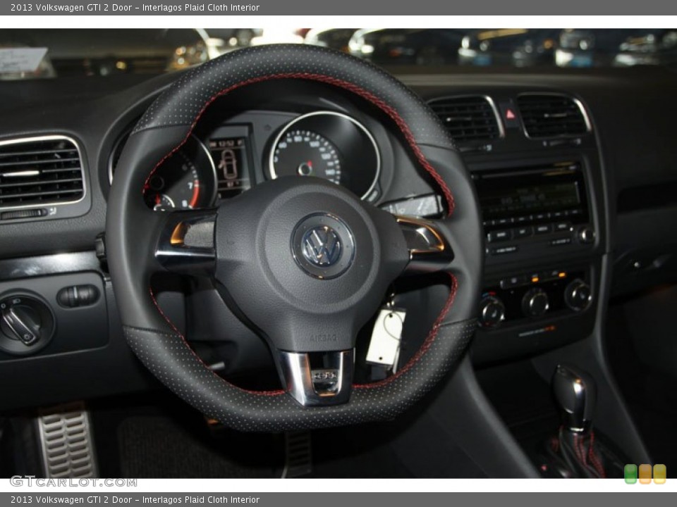Interlagos Plaid Cloth Interior Steering Wheel for the 2013 Volkswagen GTI 2 Door #68479630