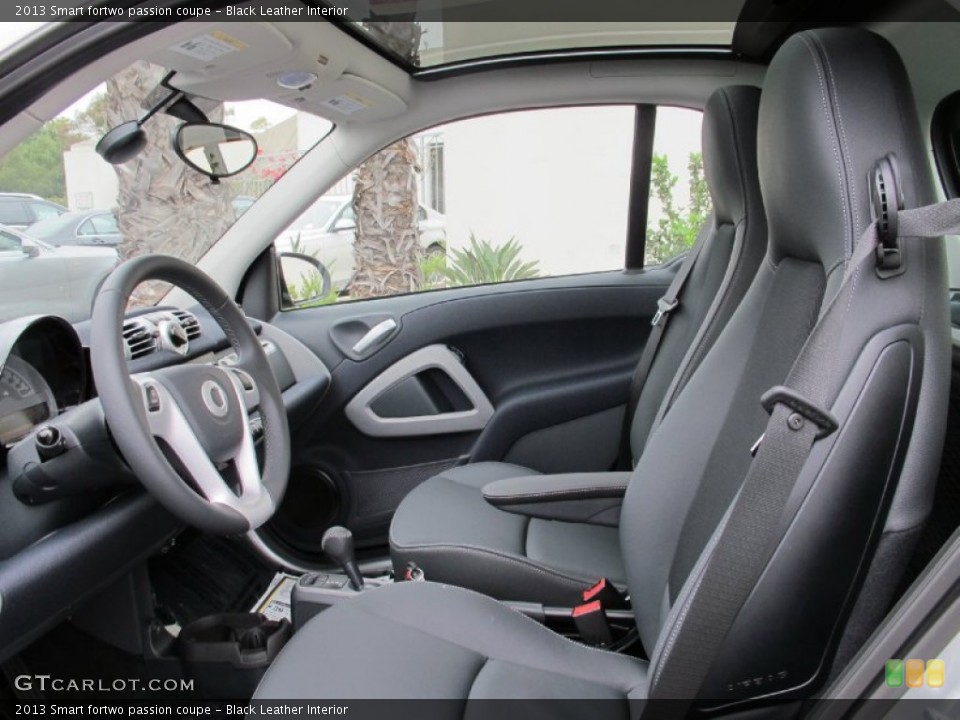 Black Leather 2013 Smart fortwo Interiors