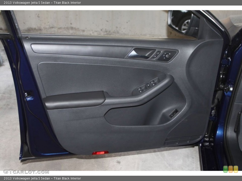 Titan Black Interior Door Panel for the 2013 Volkswagen Jetta S Sedan #68480017