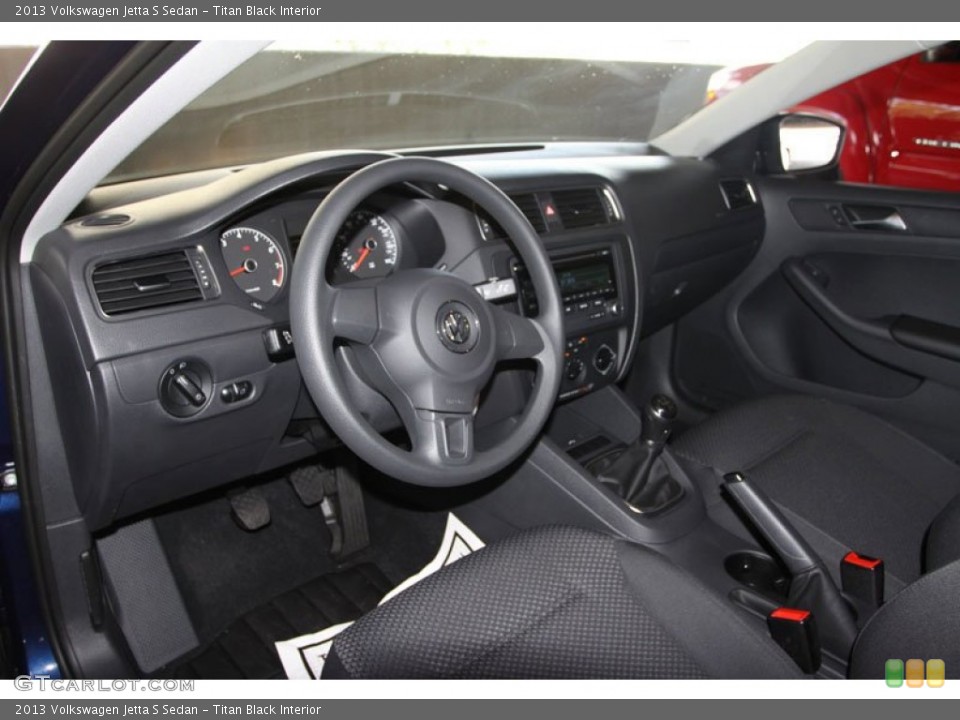 Titan Black Interior Photo for the 2013 Volkswagen Jetta S Sedan #68480025