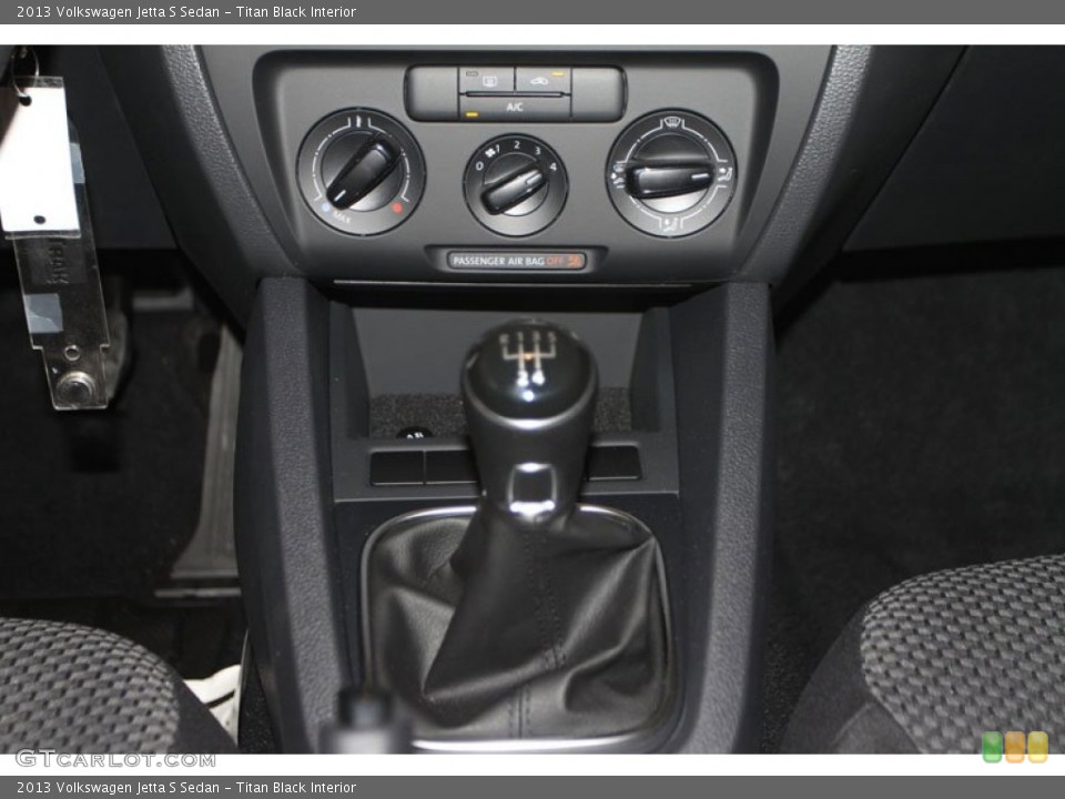 Titan Black Interior Transmission for the 2013 Volkswagen Jetta S Sedan #68480103