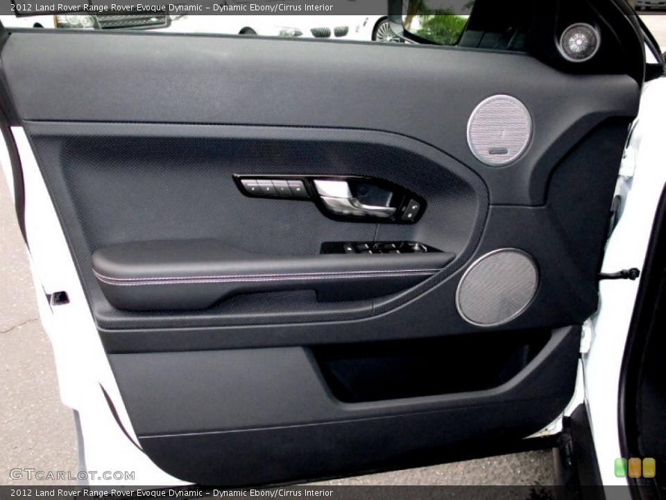 Dynamic Ebony/Cirrus Interior Door Panel for the 2012 Land Rover Range Rover Evoque Dynamic #68480105