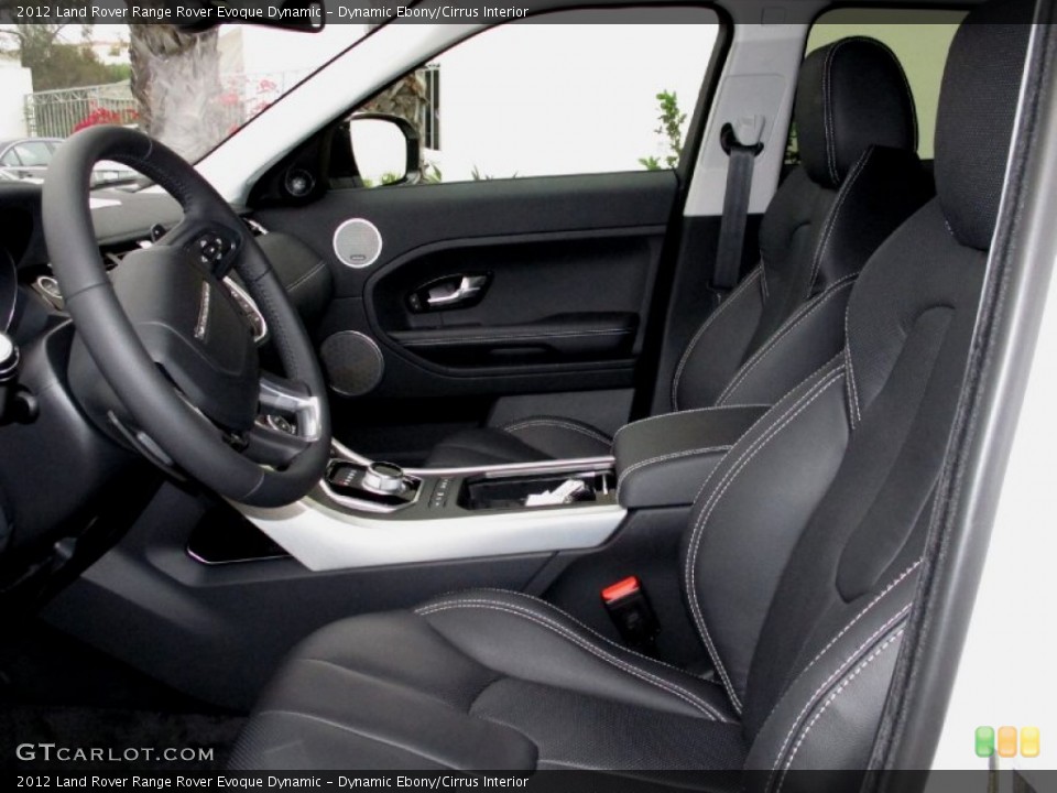 Dynamic Ebony/Cirrus Interior Photo for the 2012 Land Rover Range Rover Evoque Dynamic #68480112