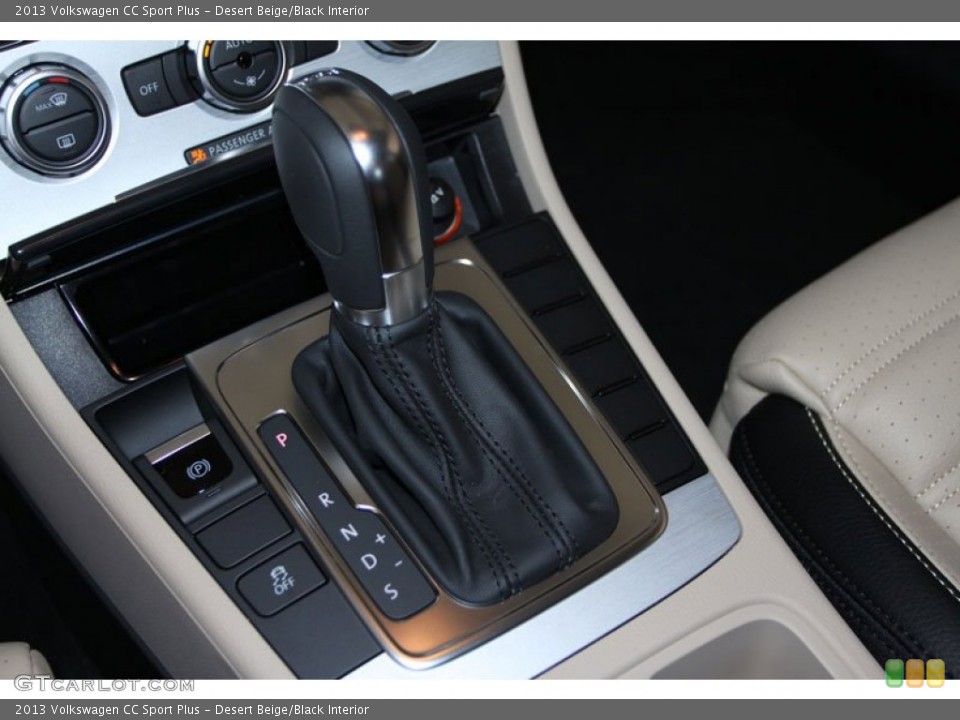 Desert Beige/Black Interior Transmission for the 2013 Volkswagen CC Sport Plus #68480352