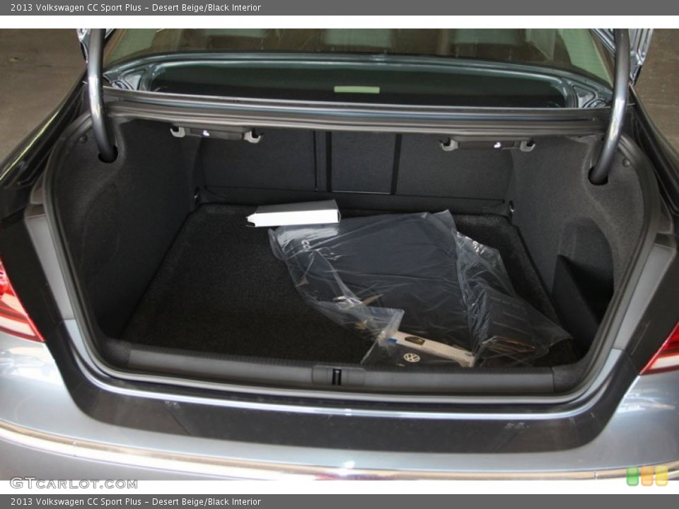 Desert Beige/Black Interior Trunk for the 2013 Volkswagen CC Sport Plus #68480359