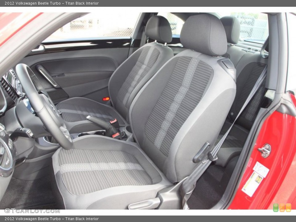 Titan Black Interior Front Seat for the 2012 Volkswagen Beetle Turbo #68481262