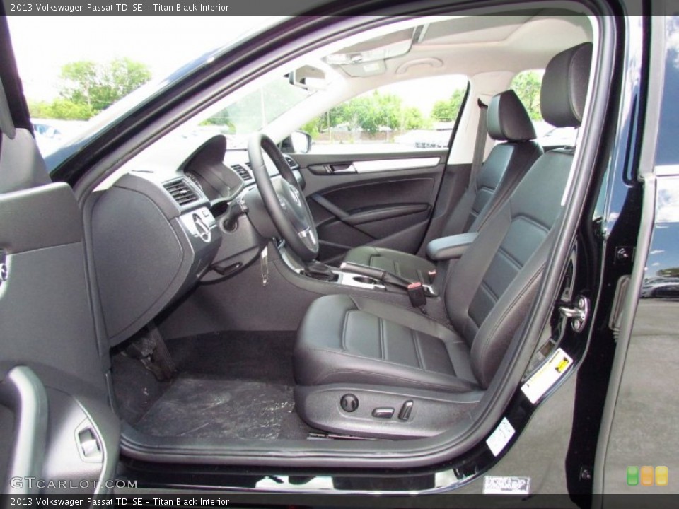 Titan Black Interior Photo for the 2013 Volkswagen Passat TDI SE #68484136
