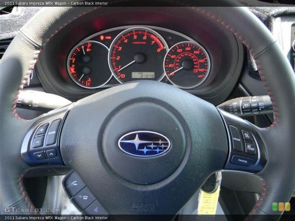 Carbon Black Interior Steering Wheel for the 2011 Subaru Impreza WRX Wagon #68484436