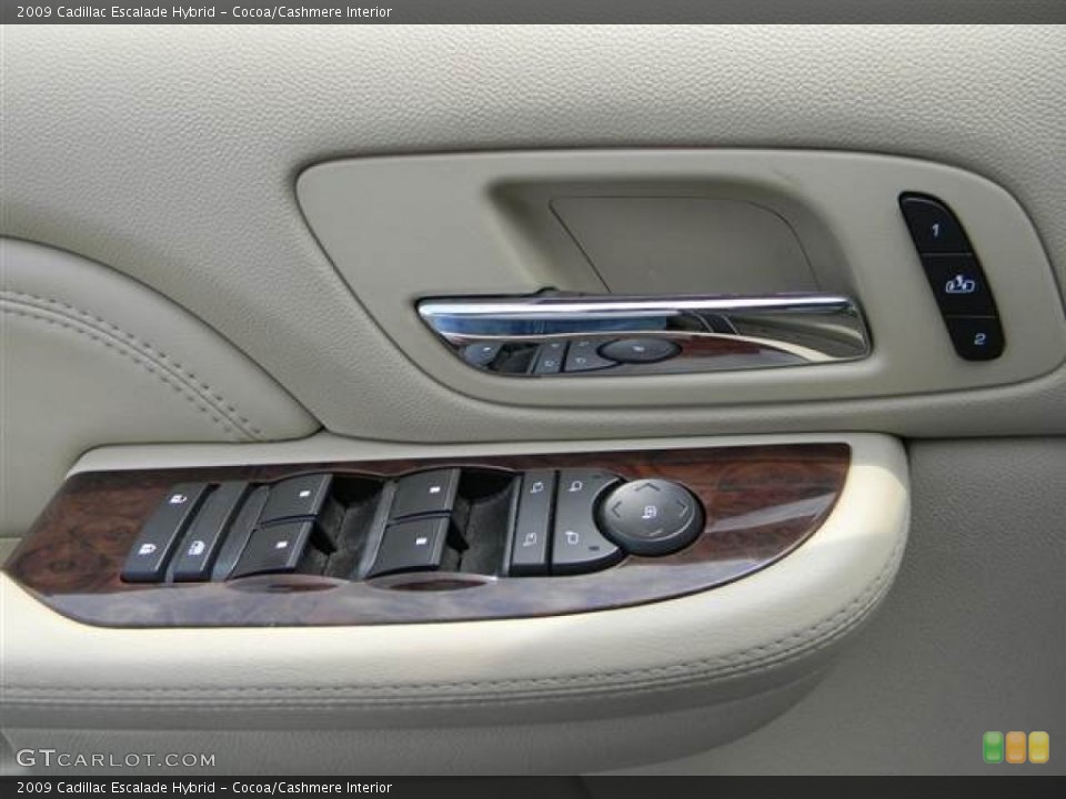 Cocoa/Cashmere Interior Controls for the 2009 Cadillac Escalade Hybrid #68485195