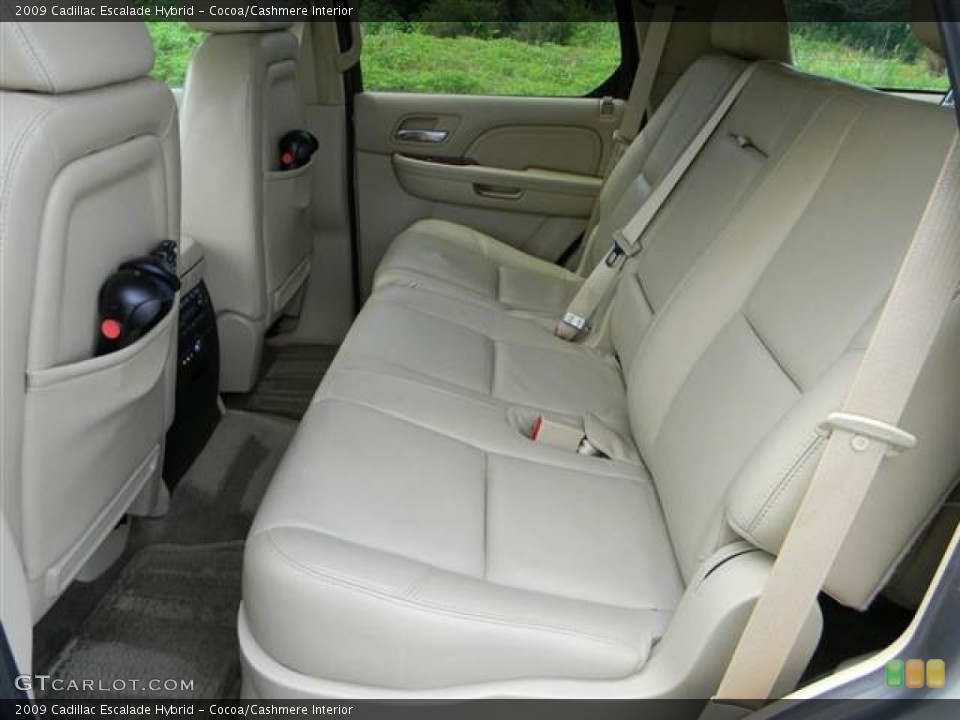 Cocoa/Cashmere Interior Rear Seat for the 2009 Cadillac Escalade Hybrid #68485216