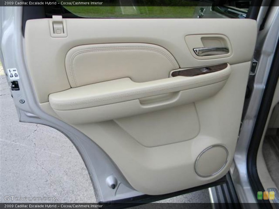 Cocoa/Cashmere Interior Door Panel for the 2009 Cadillac Escalade Hybrid #68485225