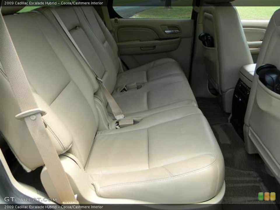 Cocoa/Cashmere Interior Rear Seat for the 2009 Cadillac Escalade Hybrid #68485237
