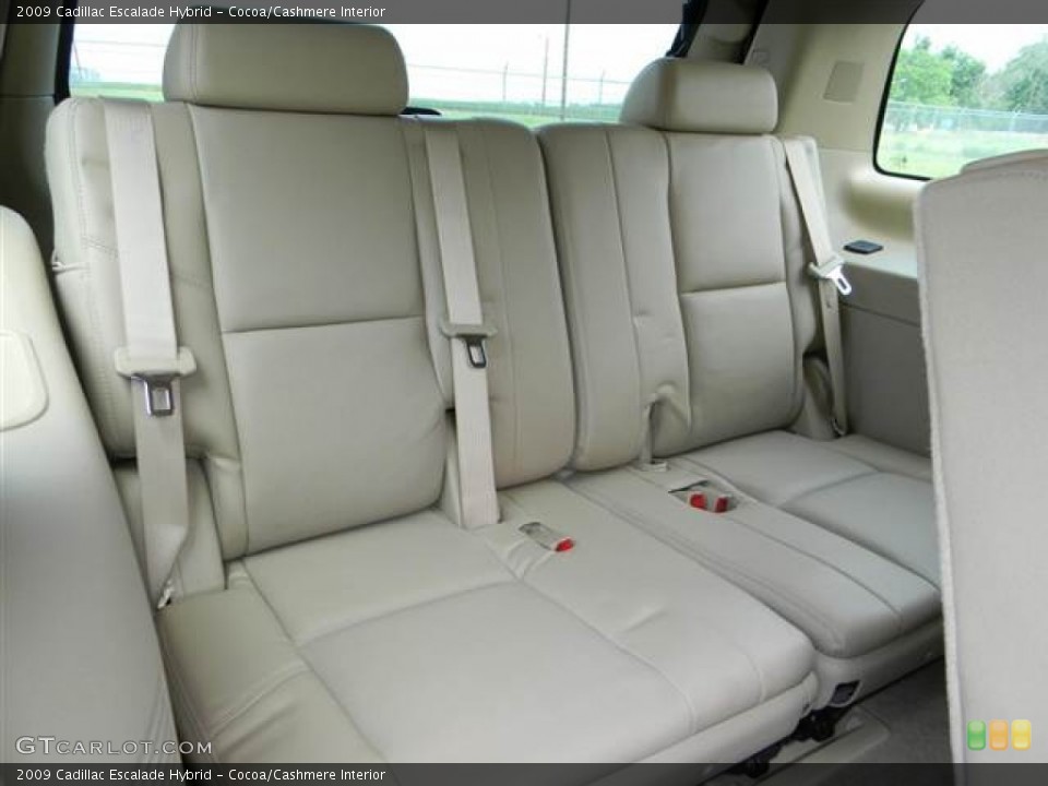 Cocoa/Cashmere Interior Rear Seat for the 2009 Cadillac Escalade Hybrid #68485246