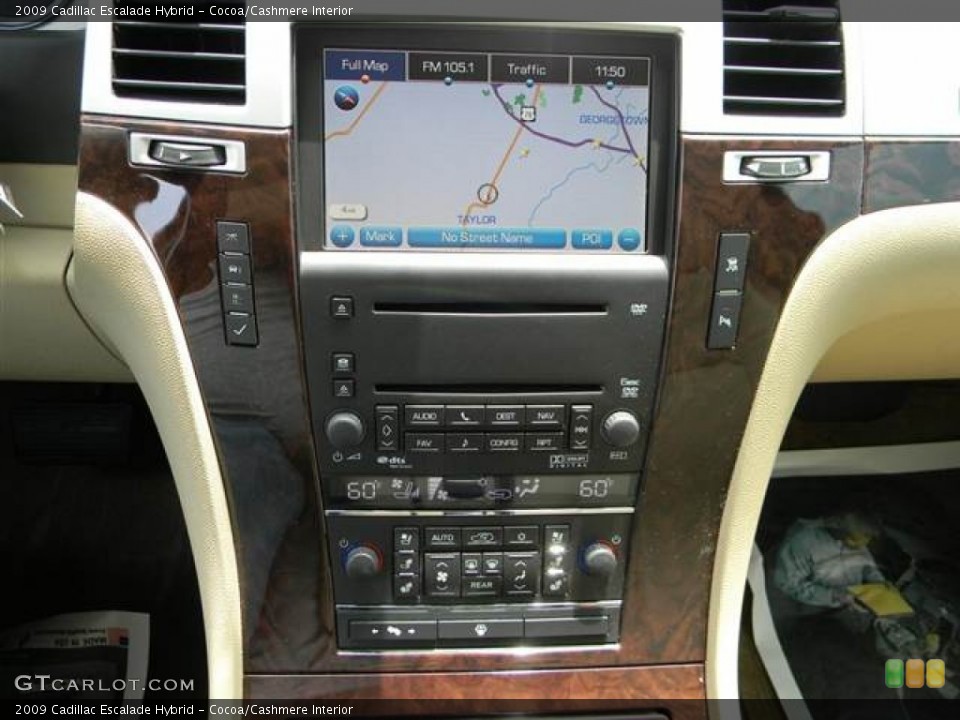 Cocoa/Cashmere Interior Navigation for the 2009 Cadillac Escalade Hybrid #68485315