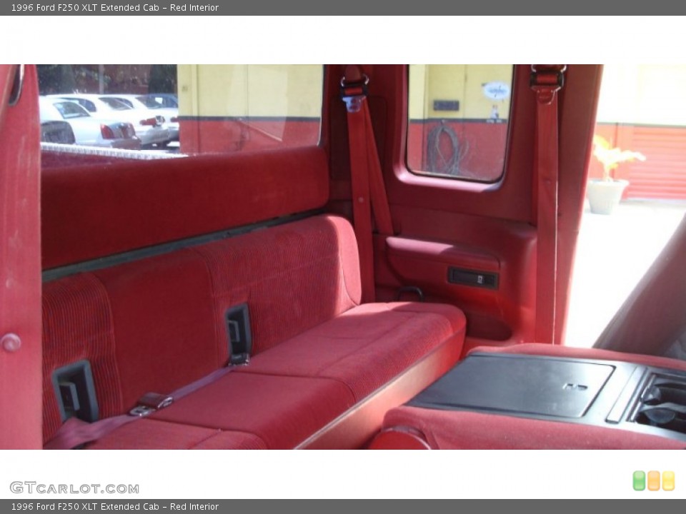 Red Interior Rear Seat for the 1996 Ford F250 XLT Extended Cab #68485876