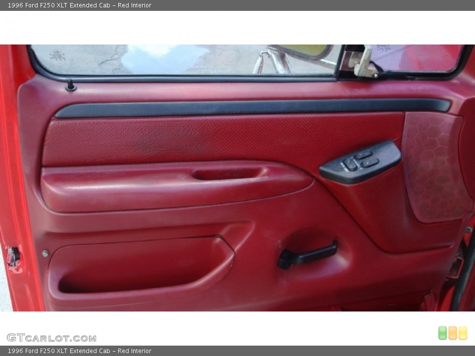Red Interior Door Panel for the 1996 Ford F250 XLT Extended Cab #68485909