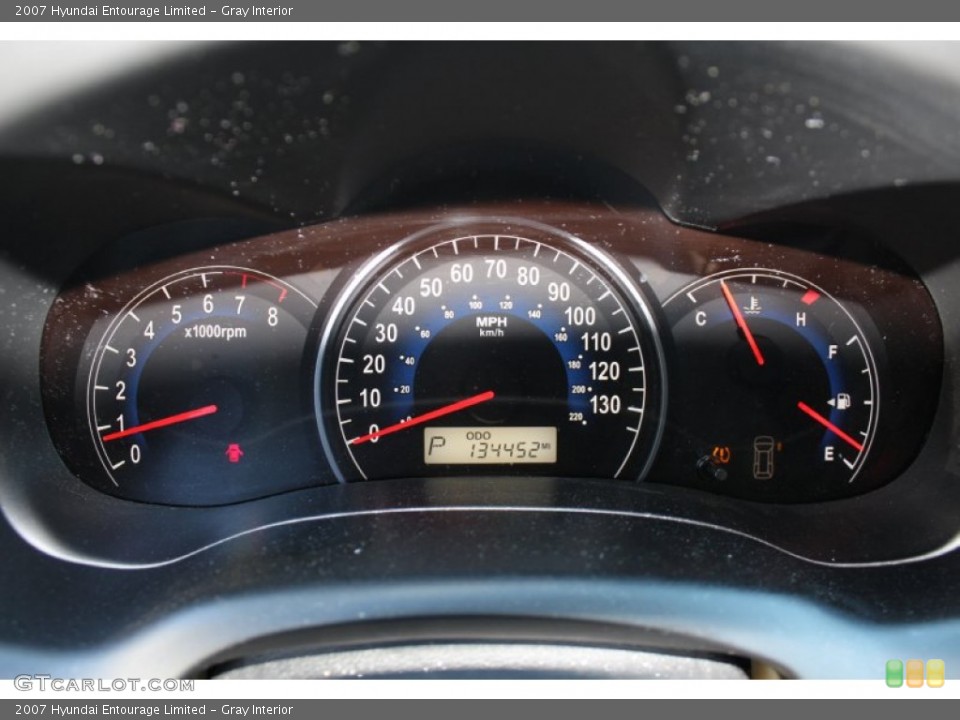Gray Interior Gauges for the 2007 Hyundai Entourage Limited #68490568