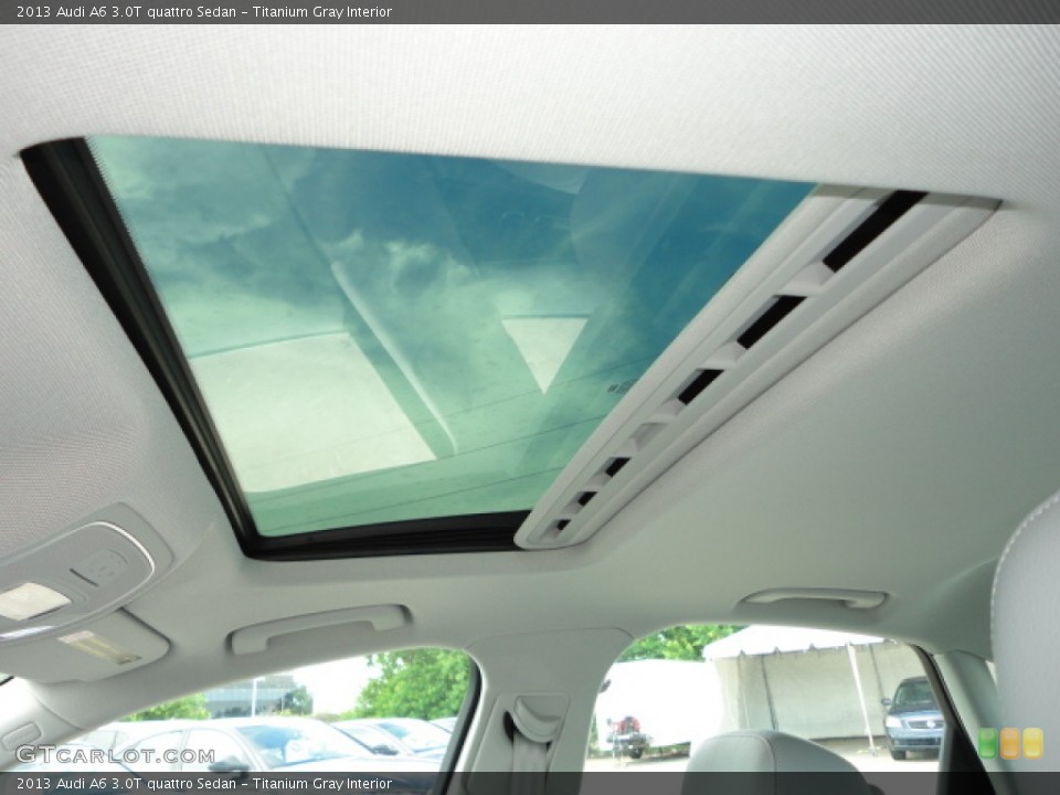 Titanium Gray Interior Sunroof for the 2013 Audi A6 3.0T quattro Sedan #68491291