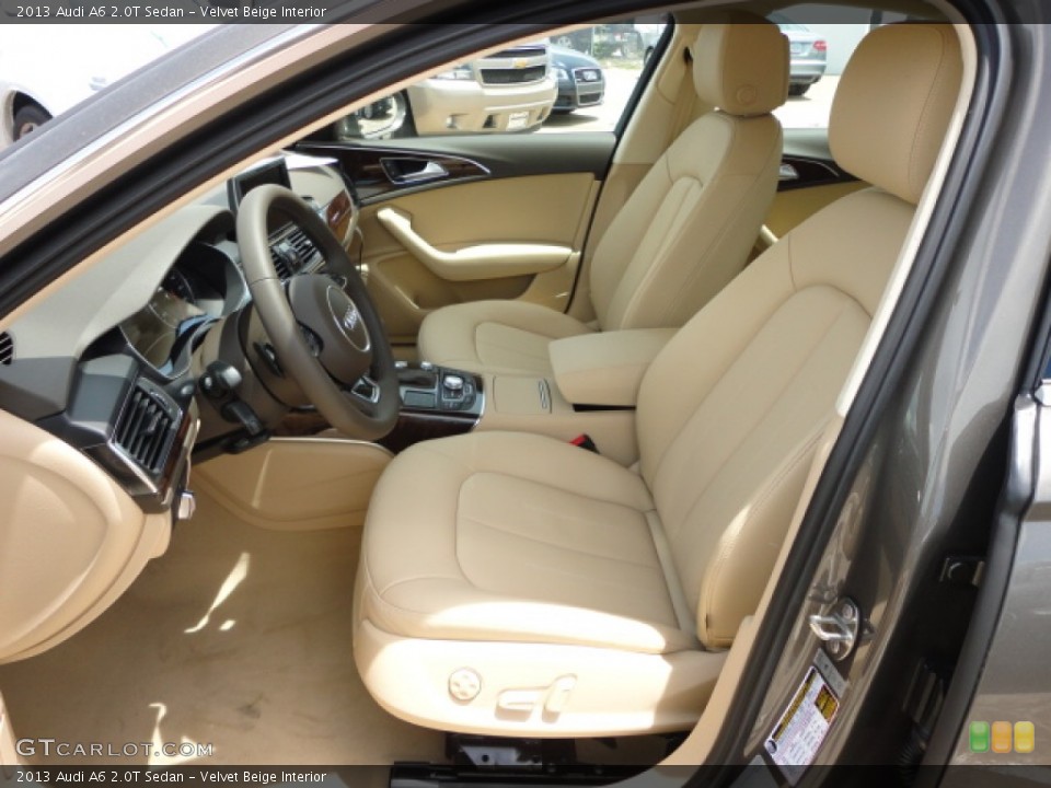 Velvet Beige Interior Front Seat for the 2013 Audi A6 2.0T Sedan #68491354