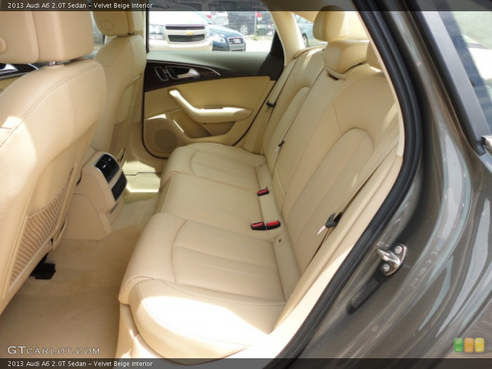 Velvet Beige Interior Rear Seat for the 2013 Audi A6 2.0T Sedan #68491363