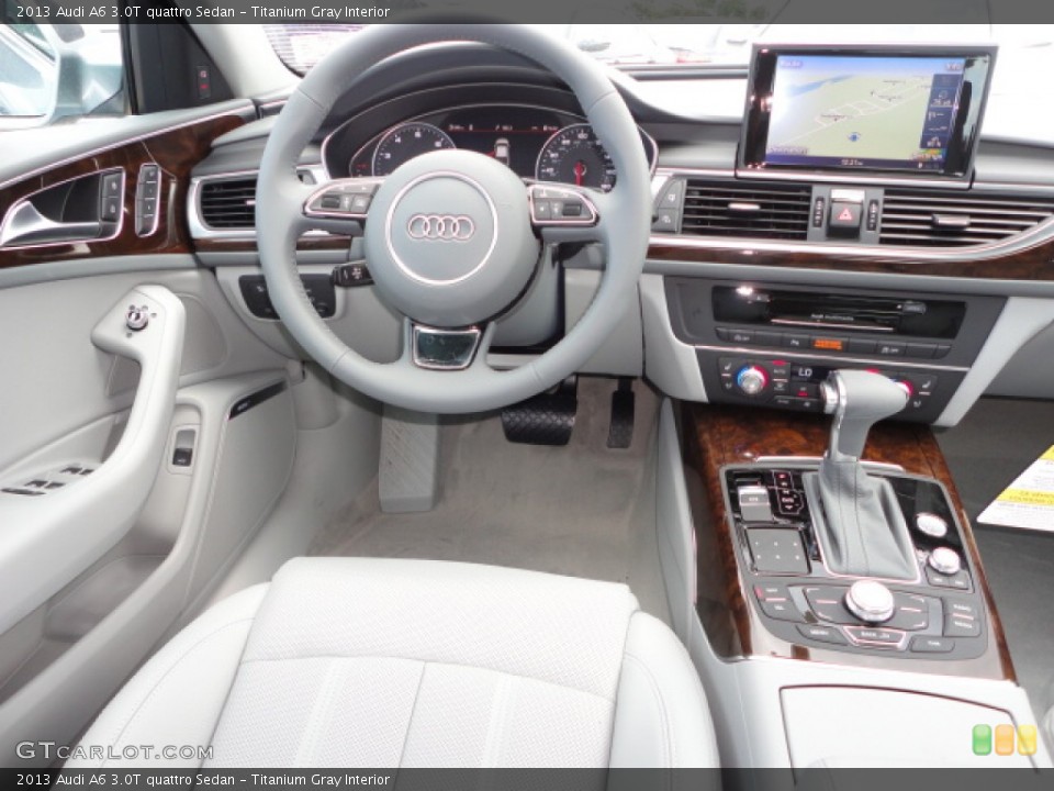 Titanium Gray Interior Dashboard for the 2013 Audi A6 3.0T quattro Sedan #68491438