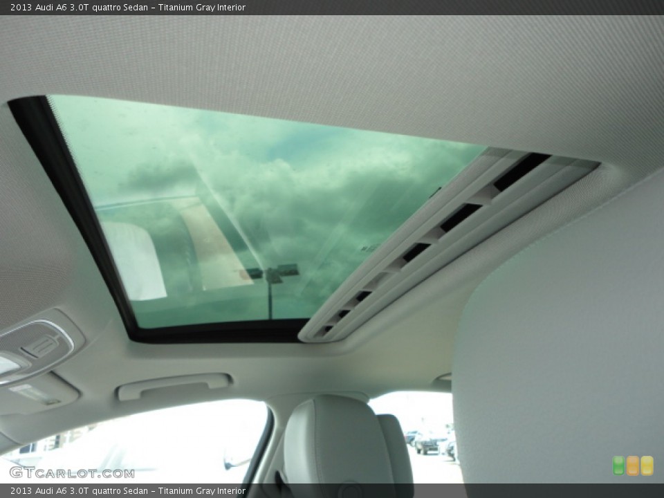 Titanium Gray Interior Sunroof for the 2013 Audi A6 3.0T quattro Sedan #68491447