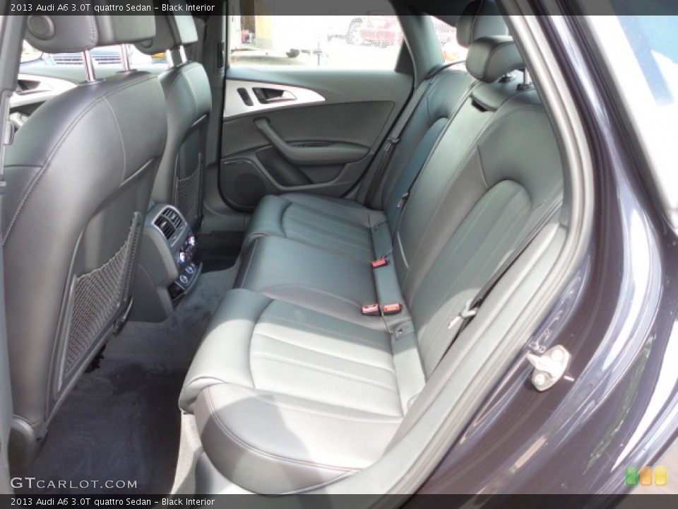 Black Interior Rear Seat for the 2013 Audi A6 3.0T quattro Sedan #68491519