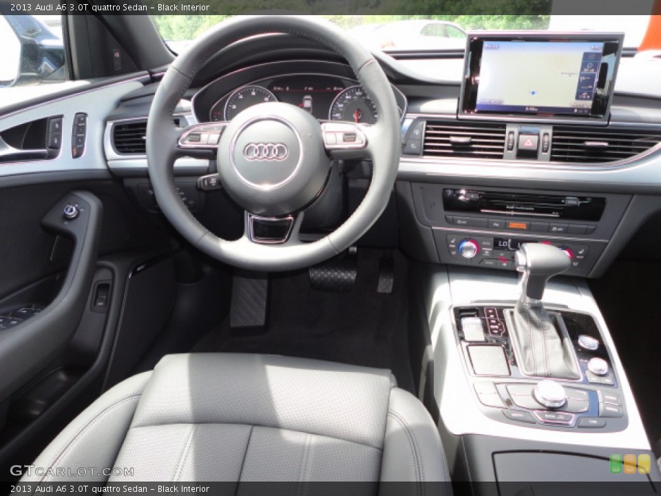 Black Interior Dashboard for the 2013 Audi A6 3.0T quattro Sedan #68491528