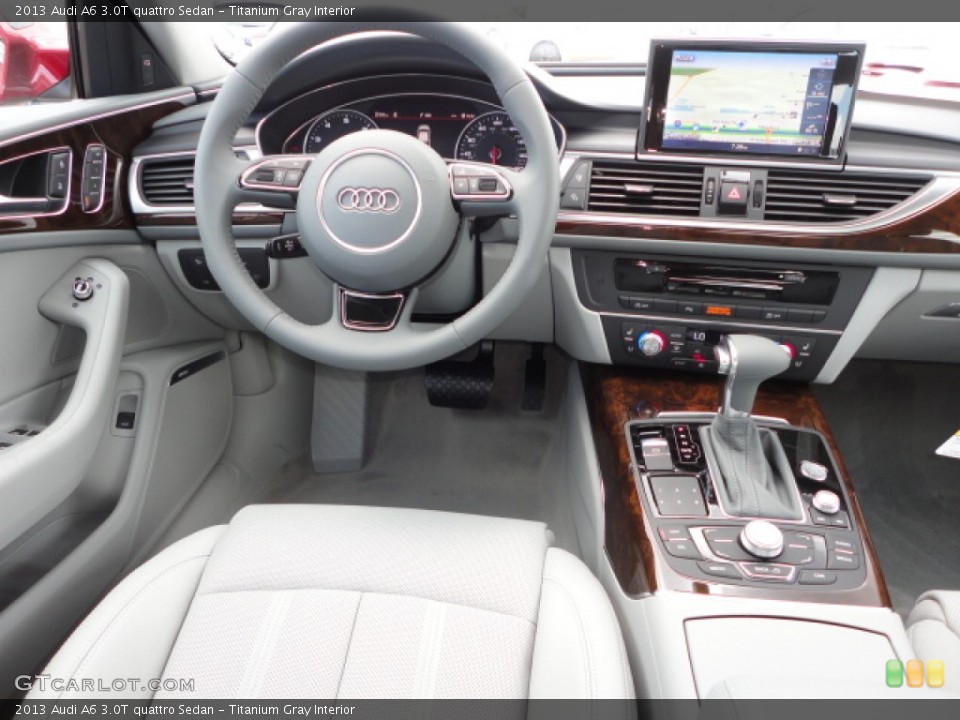 Titanium Gray Interior Dashboard for the 2013 Audi A6 3.0T quattro Sedan #68491621