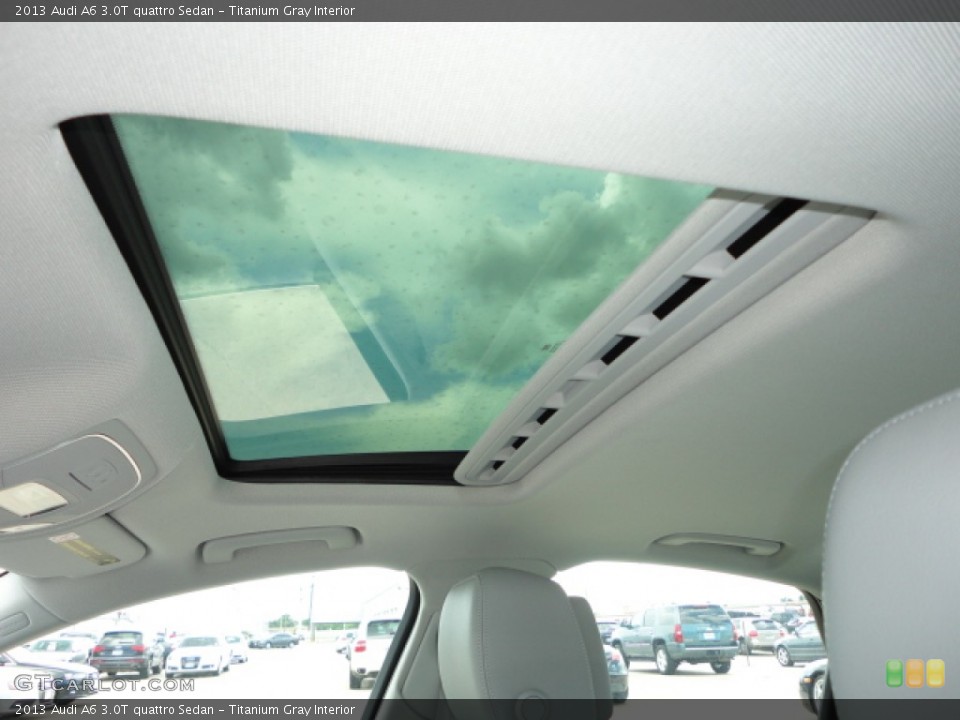 Titanium Gray Interior Sunroof for the 2013 Audi A6 3.0T quattro Sedan #68491630