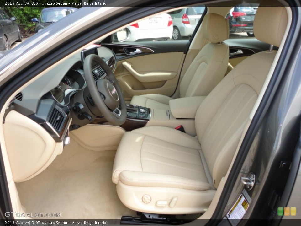 Velvet Beige Interior Front Seat for the 2013 Audi A6 3.0T quattro Sedan #68491699
