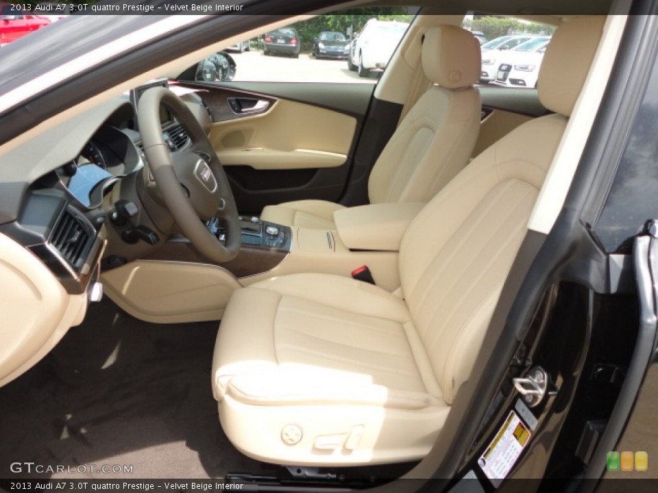 Velvet Beige Interior Front Seat for the 2013 Audi A7 3.0T quattro Prestige #68492139