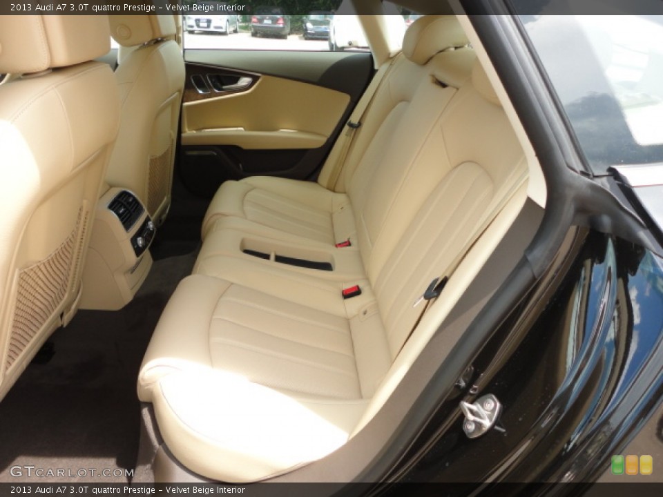 Velvet Beige Interior Rear Seat for the 2013 Audi A7 3.0T quattro Prestige #68492148