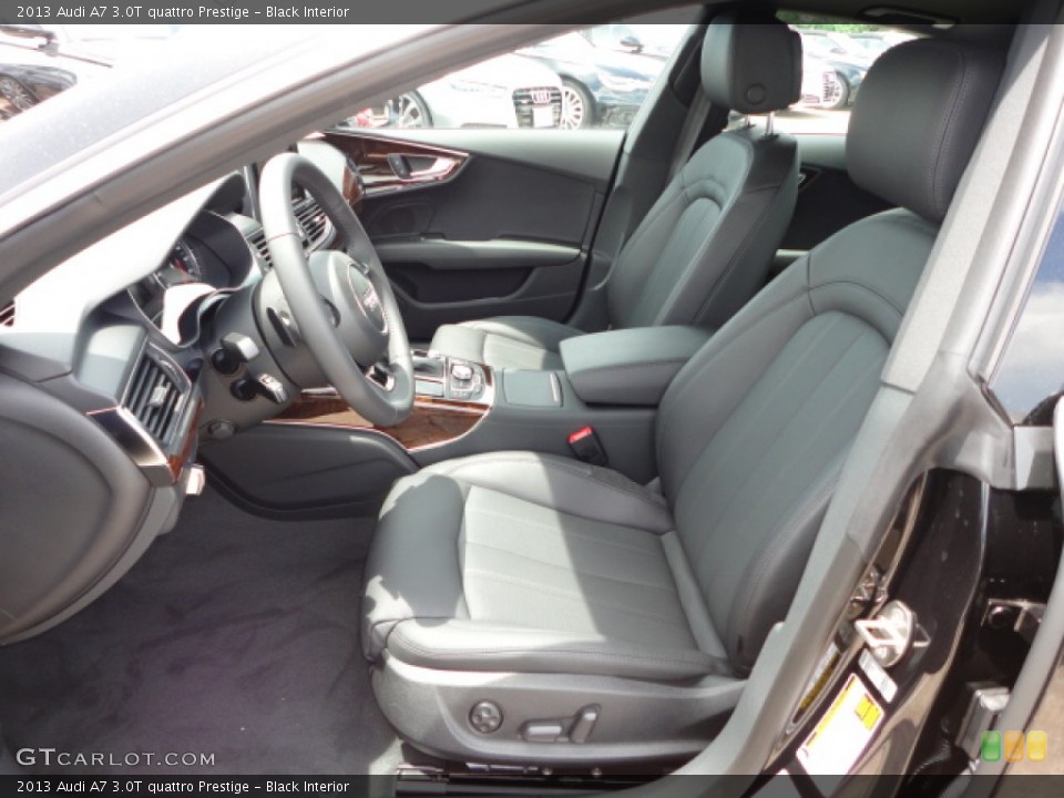Black Interior Front Seat for the 2013 Audi A7 3.0T quattro Prestige #68492518